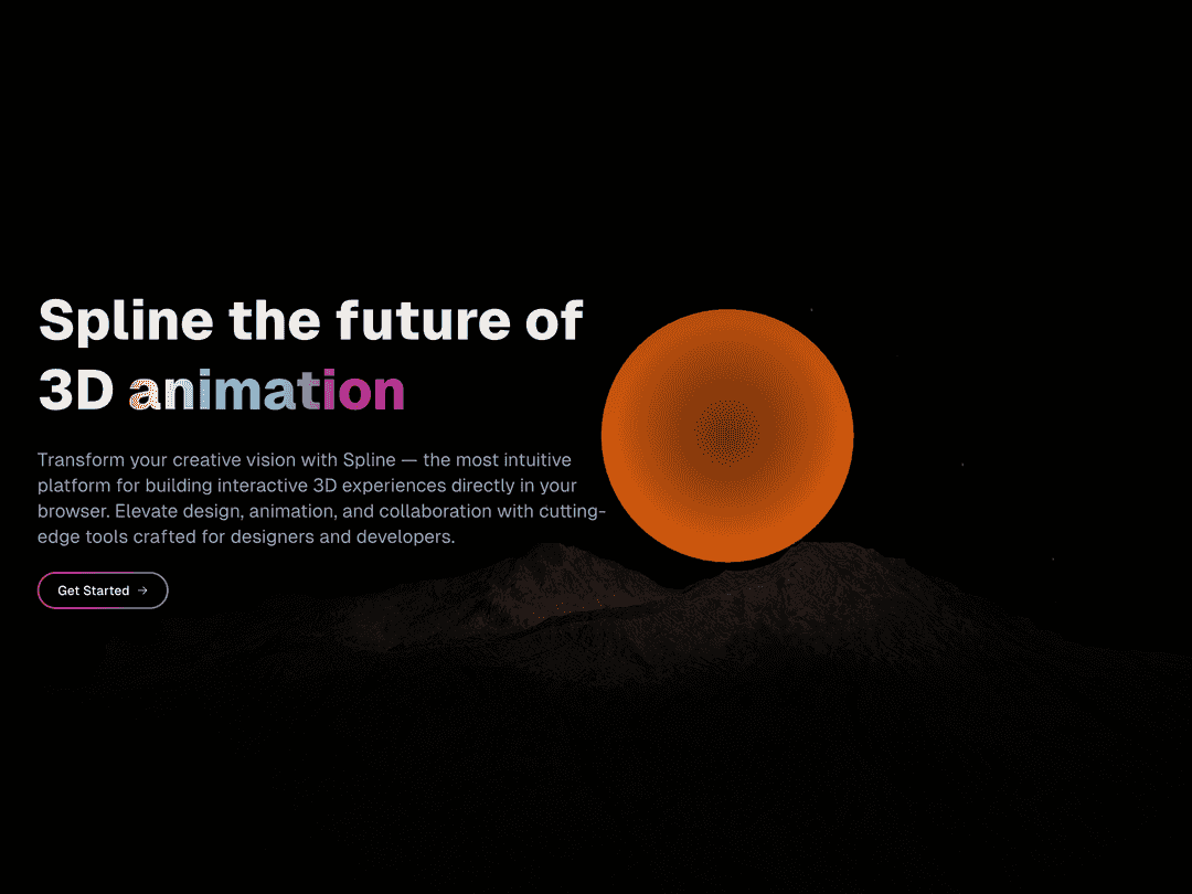 3D Interactive Animation