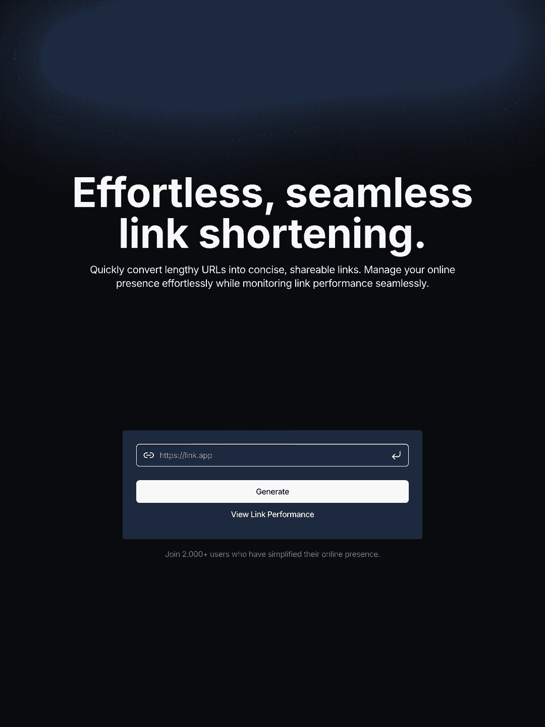 Link Shortner Web App